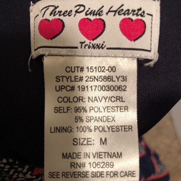 Navy and pink Maxi dress - Picture 4 of 4